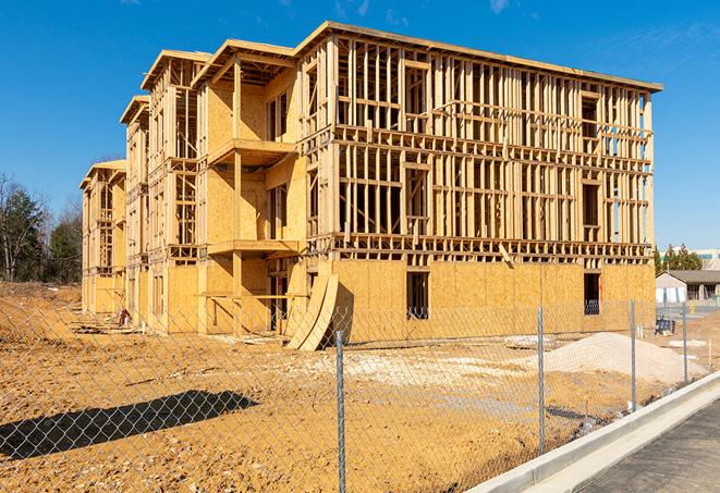 portable temporary chain link fence installations designed to secure construction zones in Carle Place, NY